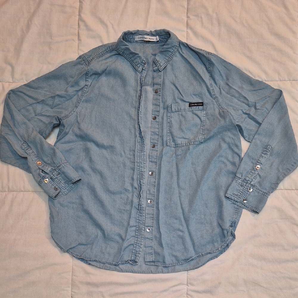 Calvin Klein Light Blue Button Down Shirt